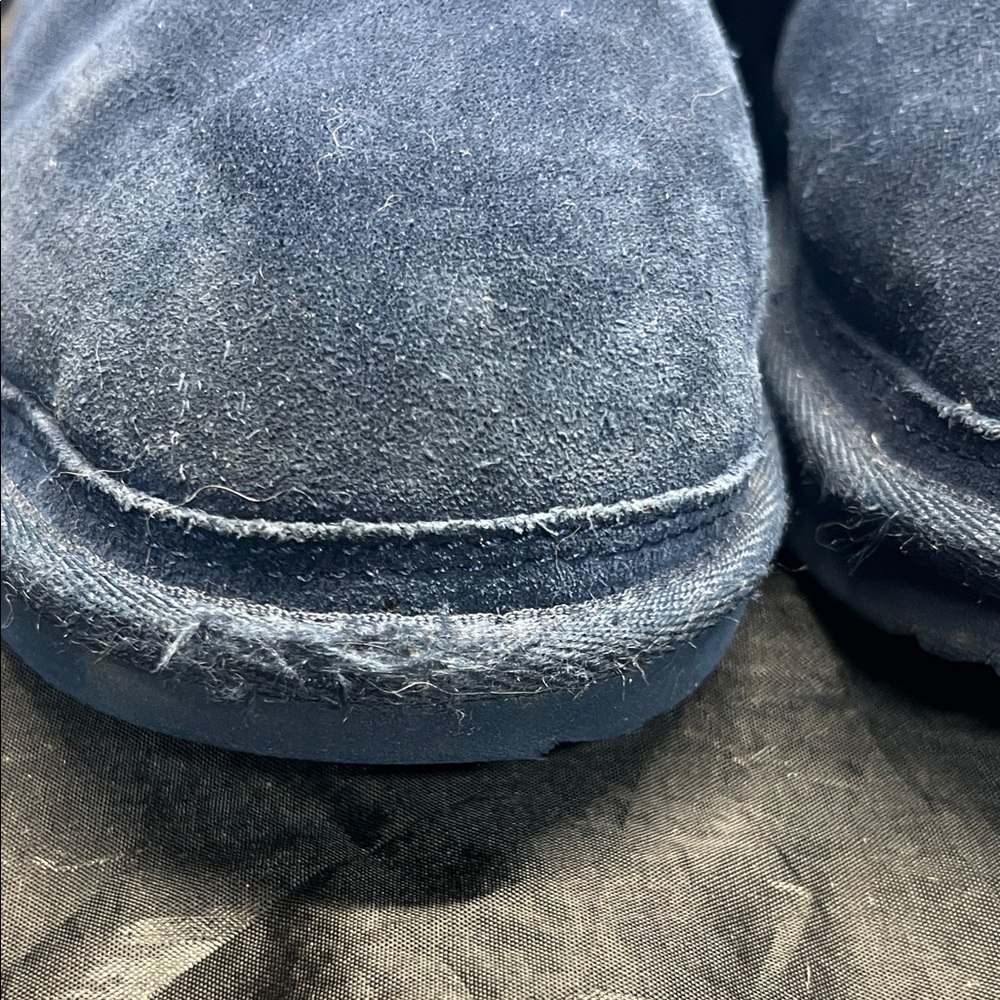 Boys UGGs Blue Suede Ankle Boots sz 3 - Picture 4 of 10